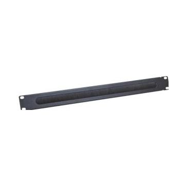 19"" Kabelgoot Logilink 1U met BÃ¼rsteneinsatz, zwart.