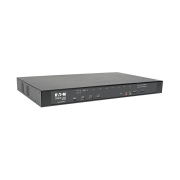 Eaton Tripp Lite series 8-Port Cat5 KVM over IP Switch with Virtual Media - 1 Local & 1 Remote User, 1U Rack-Mount, TAA