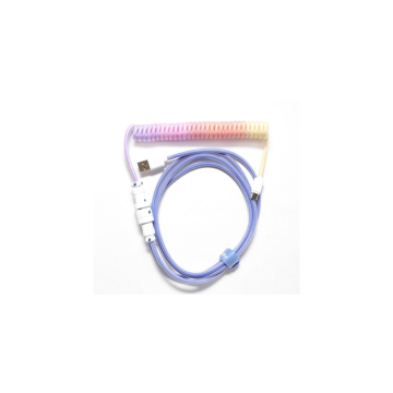 Ducky Coiled Cable Afterglow - USB-A naar USB-C toetsenbordkabel