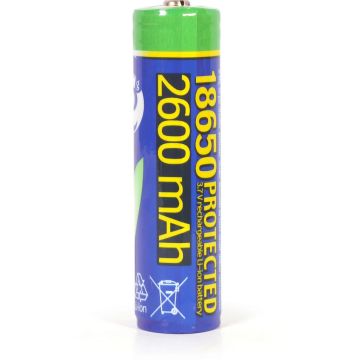 gembird Lithium-Ionen-18650-accu, geschützt, 2600 mAh