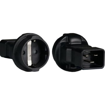 EFB Netzadapter IEC C20 auf CEE7/3 Kalgerätestecker