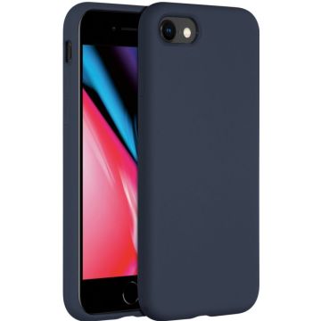 Accezz Liquid Silicone Backcover iPhone SE (2022 / 2020) / 8 / 7 - Blauw