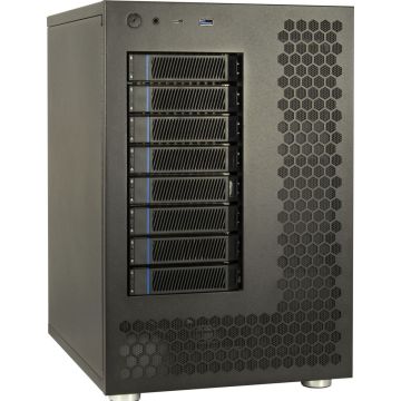 Inter-Tech Behuizing Mini IPC NAS-8 ITX,Micro-ATX,ATX 240x295x362