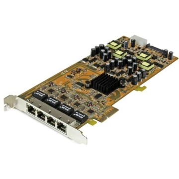 StarTech.com 4-poorts gigabit Power over Ethernet PCIe-netwerkkaart - PSE  PoE PCI Express NIC