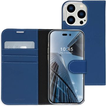 Accezz Wallet Softcase Bookcase iPhone 14 Pro - Donkerblauw