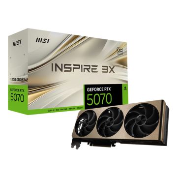 MSI GeForce RTX 5070 12G INSPIRE 3X OC - Videokaart