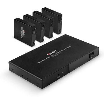 Lindy 70m 4 Port Cat.6 HDMI 4K60 Splitter Extender