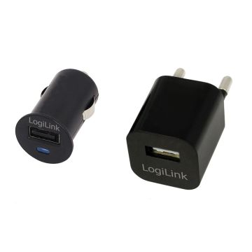 Logilink USB Travel Charger Combo KIT