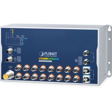 Planet Industrial L3 16-Port M12 Manag. ITS-6326-16P2T2XS-WV