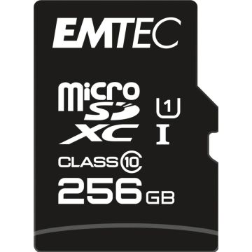 EMTEC MicroSD Card 256GB SDXC CL.10 Gold +