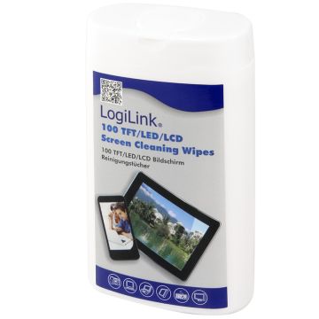 Logilink TFT/LCD en Plasma reinigingsdoekjes 100ste Box
