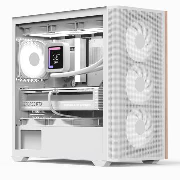 AeroCool D301A 4x ARGB Fans White - Behuizing
