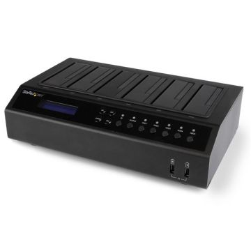 StarTech.com USB 3.0  eSATA 6-bay harde-schijfduplicatordock - 1:5 HDD-SSD-kloner en -wisser