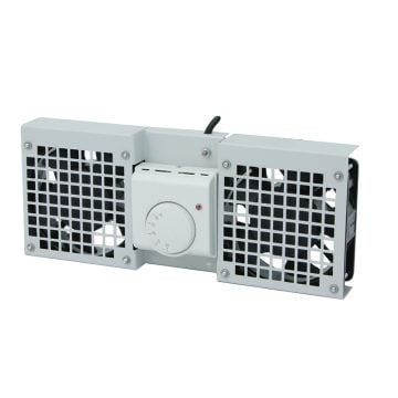 Logilink Dachlüftereinsatz f. Wandbehuizing, 1 koeler, grijs