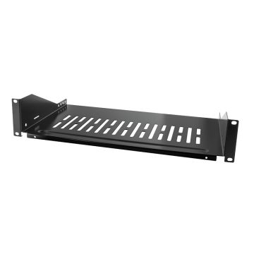 Logilink 19" legplanken bevestiging voor T=400mm, zwart