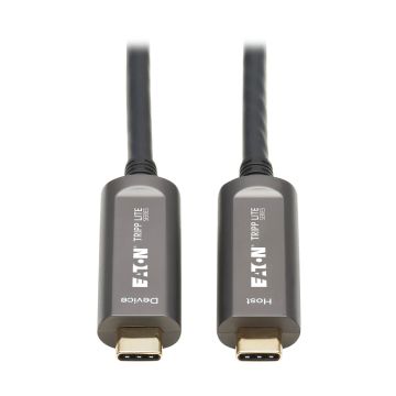 Eaton Tripp Lite Series USB-C AOC Cable (MM) - USB 3.2 Gen 2 (10 Gbps) Plenum-Rated Fiber Active Optical Cable