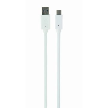 gembird USB 3.0 auf Type-C Kabel (AM/CM), 0.1 m, weiß
