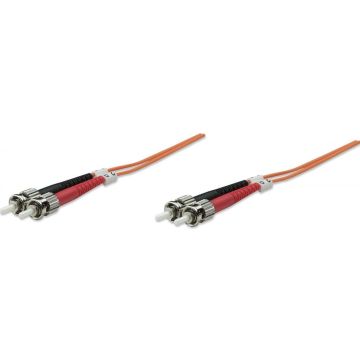 Intellinet LWL aansluitkabel ST/ST 5m Multimode OM2 oranje