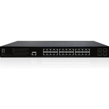 LevelOne Switch 28x GE GEP-2861 4xGSFP 390W 24xPoE