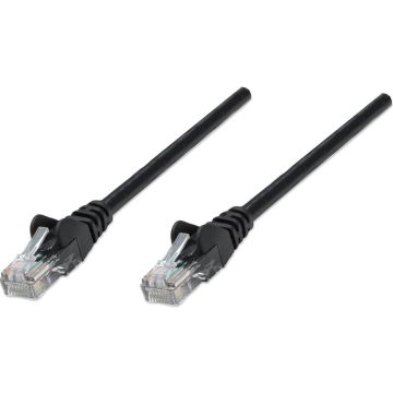 Intellinet Patchkabel RJ45 U/UTP Cat5e 1.0m Hebelschutz zwart