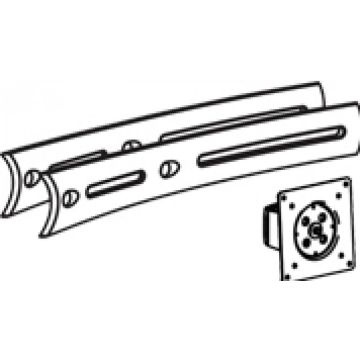 Ergotron DS100 Triple Display Upgrade Kit - Bevestigingscomponent (draaibaar, verlengingssteunen)