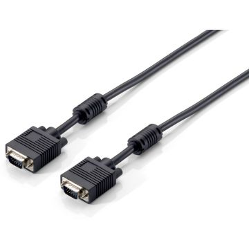 Equip 118813 HDB15 3+7 Cable, 30AWG, OD: 6mm, 8m, with ferrite
