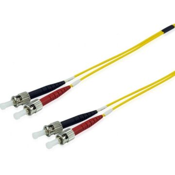 Equip LWL Patchkabel ST->ST 20.00m Singlemode Duplex OS2 yel plastic zak