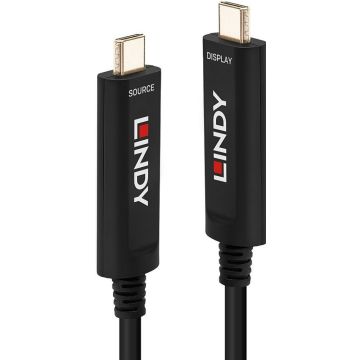 Lindy 15m Fibre Optic Hybrid USB Type C Video Kabel