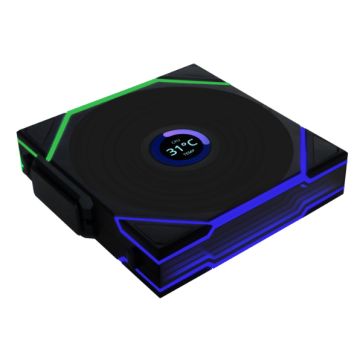  Lian Li UNI FAN TL140 Wireless LCD Black - Ventilator