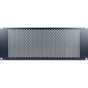 Inter-Tech IPC 19"" Lochblende 4HE,178x482x11mm, RAL 9005