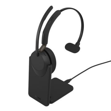 Jabra Evolve3 65 UC Mono Black (USB-C) + Oplaadstandaard - Headset