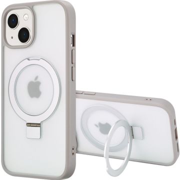 Accezz Ring Stand Backcover met MagSafe iPhone 15 - Grey