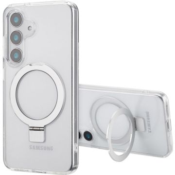 Accezz Ring Stand Backcover met MagSafe Samsung Galaxy S25 - Transparant