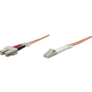 Intellinet LWL aansluitkabel LC/SC 3M Multimode OM1 oranje