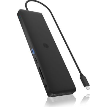 NB ACC ICY BOX Docking DK2116-C USB-C Black 2x USB 2.0, 2x USB 3.2, 1x DP, 2x HDMI, LAN, Audio