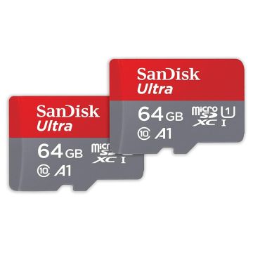 SanDisk Ultra microSDXC 64GB 2-Pack - Flashgeheugenkaart