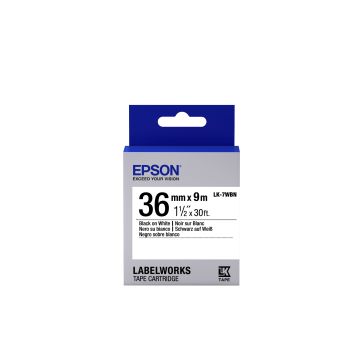 Epson LabelWorks LK-7WBN - Zwart op wit
