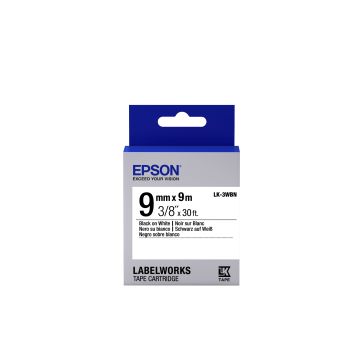 Epson LabelWorks LK-3WBN - Zwart op wit