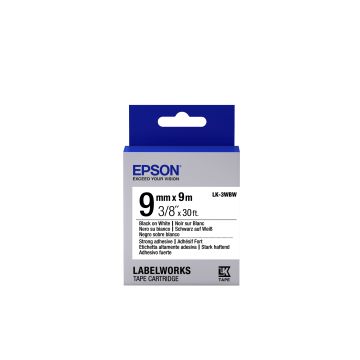 Epson LabelWorks LK-3WBW - Zwart op wit
