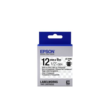 Epson LabelWorks LK-4TBN - Zwart op transparant