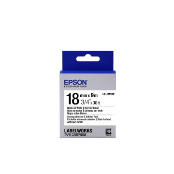 Epson LabelWorks LK-5WBW - Sterke kleeflaag