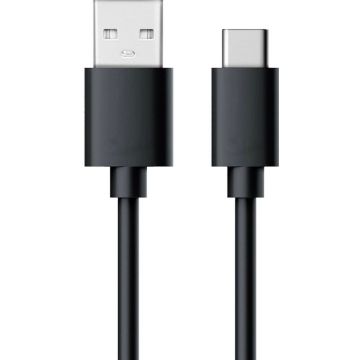 RealPower Lade/gegevenskabel USB-C 0,6m zwart