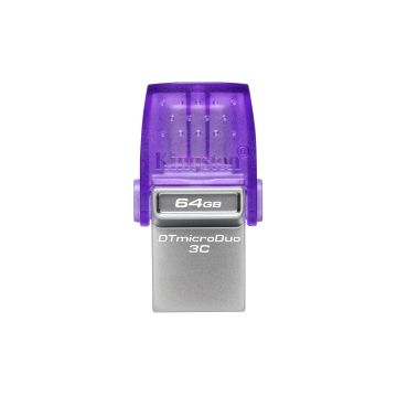 Kingston DataTraveler microDuo 3C 64GB Purple - USB-Stick