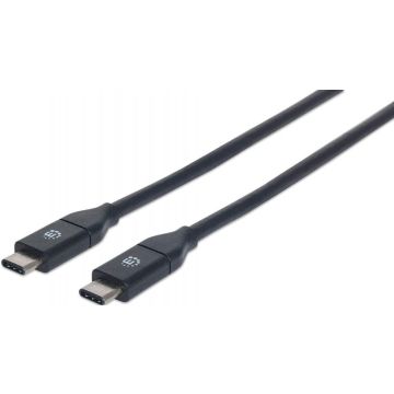 Manhattan USB 3.1 Gen2 Kabel C-stekker/C-stekker 0,5m zwart