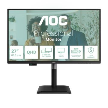 Q27P4CV 27- DOCK IPS QHD- 4 MS- 2560X1440@120HZ- WID 16/9- USB-C -2XHDMI-DP-DPOUT- LAN RJ45- 3XUSB 3.2 1XUSB-C- BRIGHTNESS 350 CD/M*2- DCONTRASTRATIO 50M:1- VIE