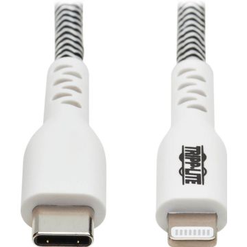 Eaton Tripp Lite Series Heavy-Duty USB-C to Lightning SyncCharge Cable, MFi Certified - MM, USB 2.0, 10 ft. (3.05 m)