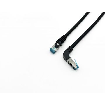 Equip Patchkabel Cat6A S/FTP 2xRJ45 1.00m zwart wink.LSZH