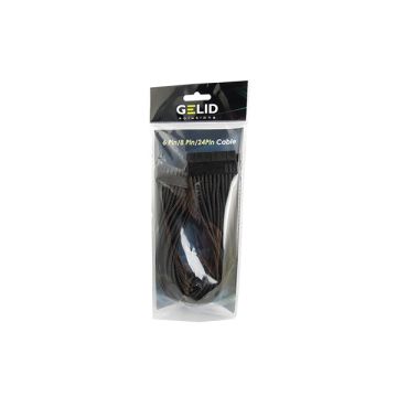 Gelid Solutions 6+2 Pin Extension Cable Black 30CM - Voedingskabel
