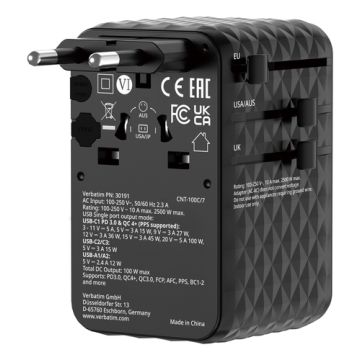 Verbatim Charge 'n' Travel - Universele Reisadapter
