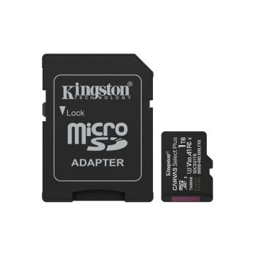 Kingston Canvas Select Plus Gen 3 1 TB met adapter - Flashgeheugenkaart